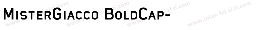 MisterGiacco BoldCap字体转换